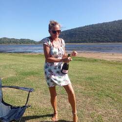 Bottle of Bubbles for the scattering of Peter's ashes on the Lagoon
