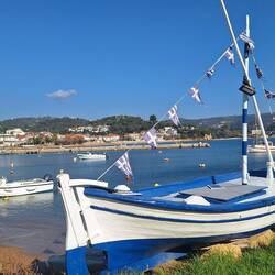 Der friedliche Hafen von Finikounda