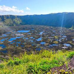 Vulkankrater mit See