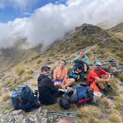 Oben gab es erst mal lekkere Snacks und Wraps!