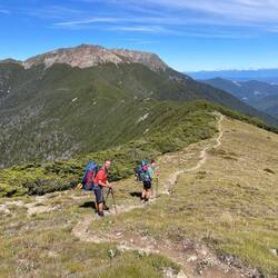 Über mehrere Kämme durchwanderten wir die Richmond Ranges