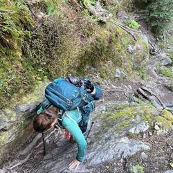 Es musste viel am Fels gekraxelt werden