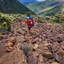 Danach gings über eine Felslandschaft hoch hinaus