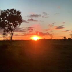 Was für ein Sonnenuntergang.