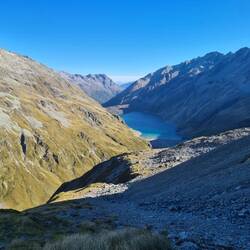Oben am Waiau Pass angekommen...