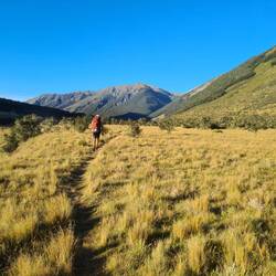 Eine der wenigen Minuten des gemeinsamen Wanderns
