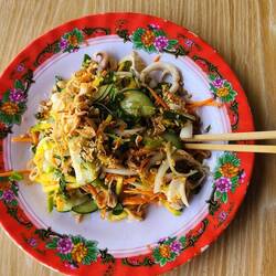 Salade de fruits de mer pour le petit dej