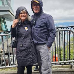 A little wet at the Peak