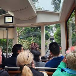 Tram taking us up to the Peak