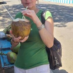 Stop for a drink... tasty coconut water