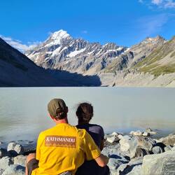 Hooker Lake met Mt. Aoraki im Hendergrond