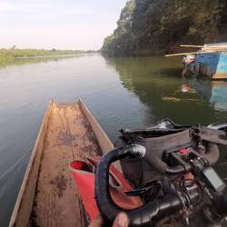 Das ist mal eine entspannte Überfahrt - Für mich und für das Fahrrad