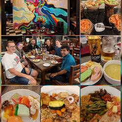 Lecker Buffet für 3000 Rupien (10 Euro), dafür 1 Bier > 1000 Rupien 🍺