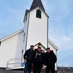 Beweisfoto! Ja, wir gehen nicht in die Kirche...
