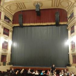 This theatre does not need amplification due to its horse shoe shape