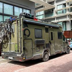 ein französischer Wohnwagen