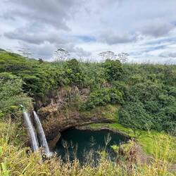Diesen Wasserfall haben wir vom Heli aus schon gesehen