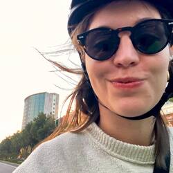 Erster Grab-Ride mit dem Roller