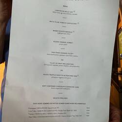 Tasting Menu