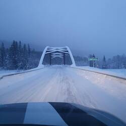 Die zweite Brücke, nich ganz so alt/ spektakulär/ zugeschneit...