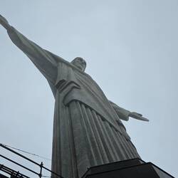 Looking up at Christ the Redeemer