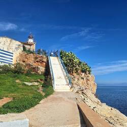 Blick zum Leuchtturm
