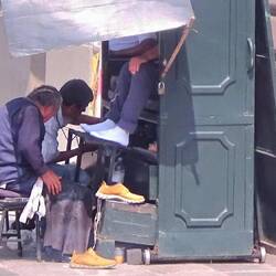 Schihputzer bei der Arbeit