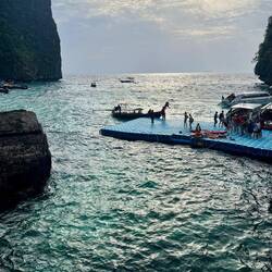 das Ankommen der Touristenhorden ist logistisch eine Herausforderung