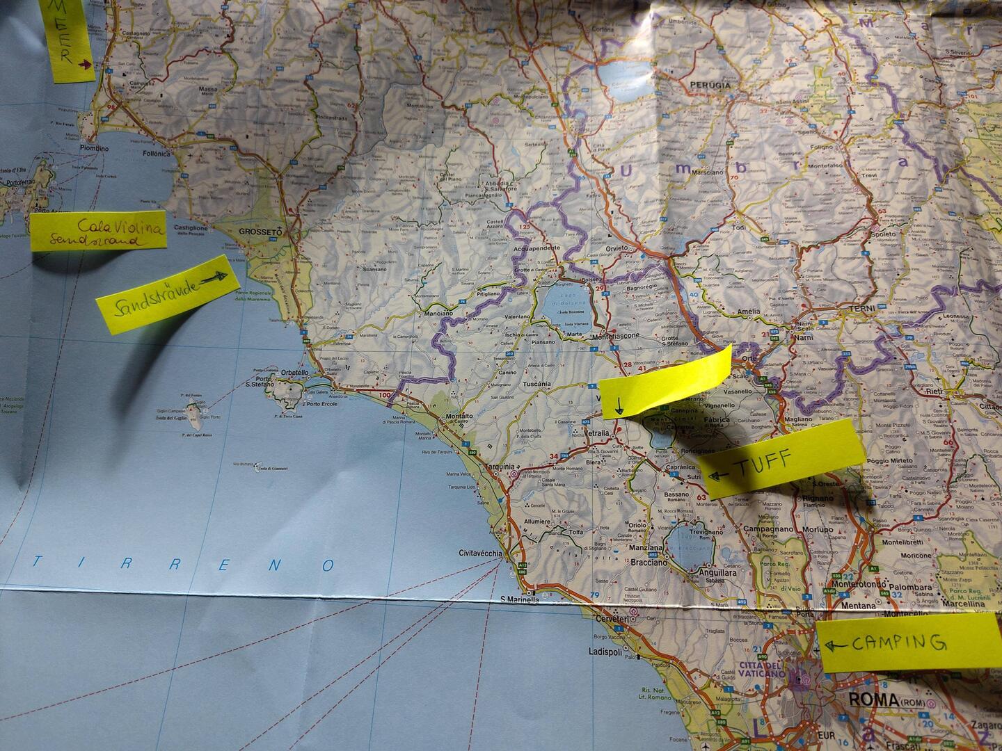 Unsere heutige Route