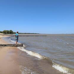 Rio de la Plata, de border with Argentina