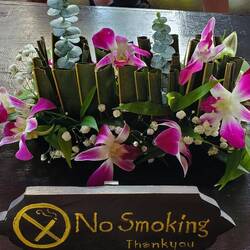 The floral arrangements dot the resort ... and ... are so beautifully constructed.