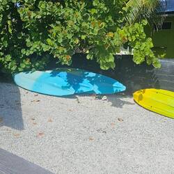 Kayaks were available to hotel guests.
