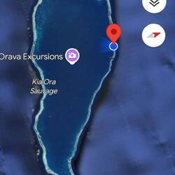 Location of our hotel along the atoll.