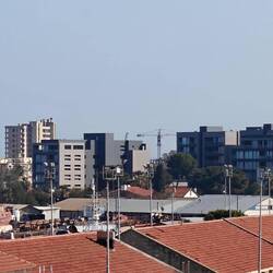 Blick von der Burg in den Stadtteil Varosha.