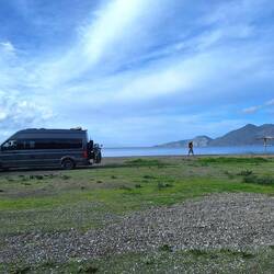 Stellplatz am Strand von Metamorfosi