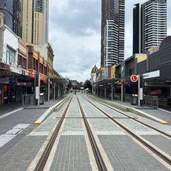 The view down Eat Street.