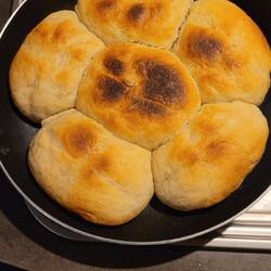 Zum Abreagieren Brot gebacken
