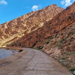 Zufahrt zur Schlucht, von dieser Seite sehr einsam