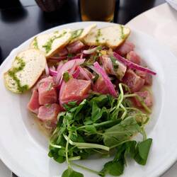 Lunch , tuna cerviche