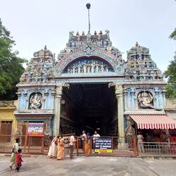 Ashta Shakti Mandapa; from the outside