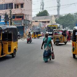 Madurai; Typical street scene