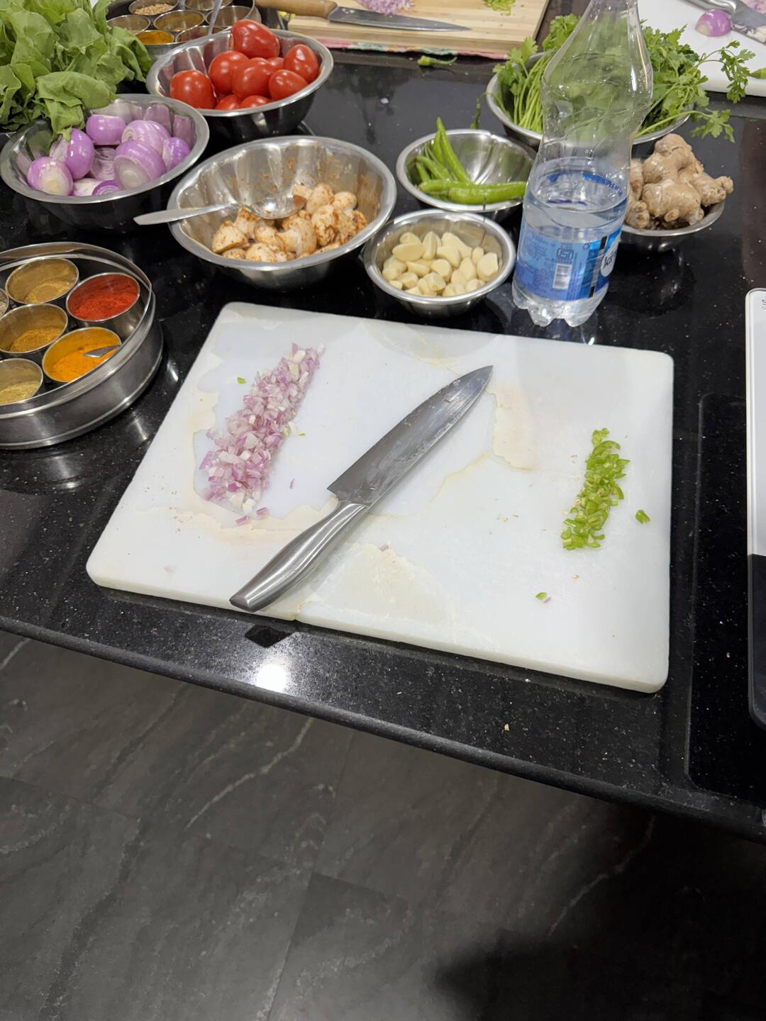 Getting our mise on....