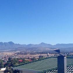 View of the mountains on one side of Stephen's house