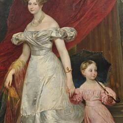Портрет великой княгини Елены Павловны с дочерью Марией. 1830