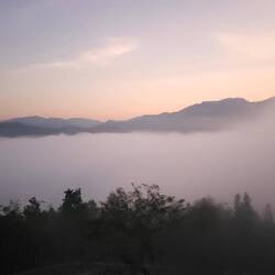 Sonnenaufgang beim Wat Phra That Doi Kongmu