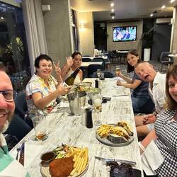 Dinner with friends JB, Gemma, Leeanne and Fiona