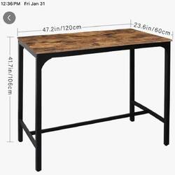 Counter top height kitchen island