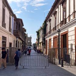 Weg ins historische Viertel.