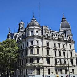 One of many French-style buildings.