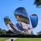 Floralis Genérica. The sculpture closes at night and opens in the day.